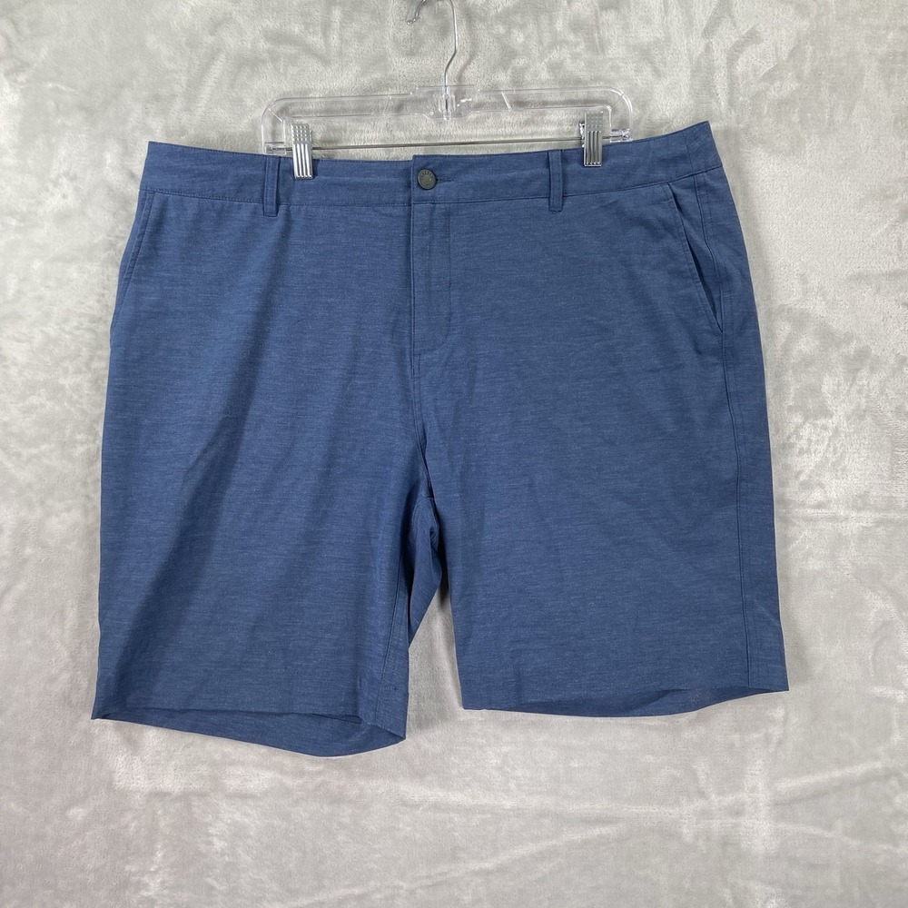 Faherty Shorts Mens 40 All Day Performance Chino 9" Inseam Hybrid Flat Front